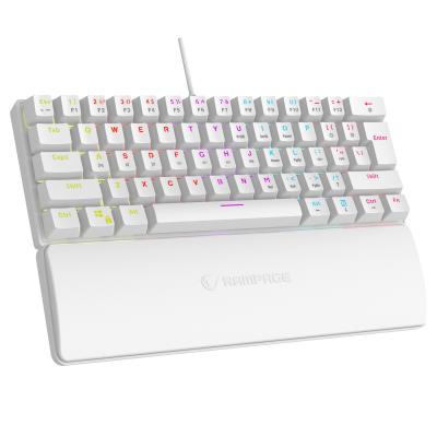 Rampage PLOWER K60 W gaming keyboard, blue switch 37254, white