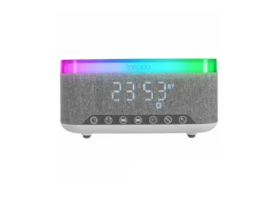 Mikado MD-W8 Zvučnik Lampa Alarm Wireless Punjač 1200mah 10W, Sivi
