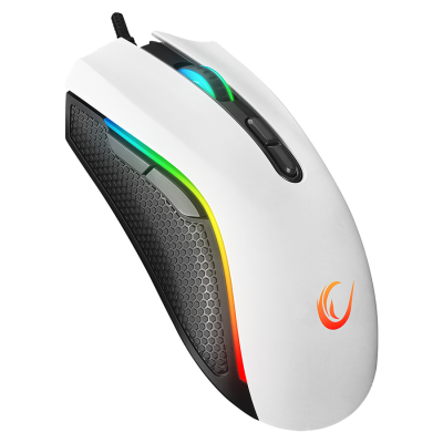 Rampage SMX-R44 V2 Macrol geјmerski miš 12800 DPI RGB LED, Beli