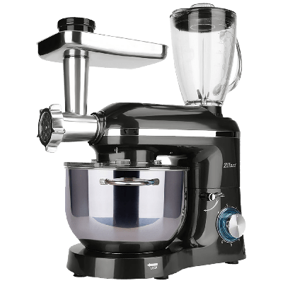 Zilan ZLN1772 Mikser sa posudom + blender + nastavak za meso 1400 W, Crni