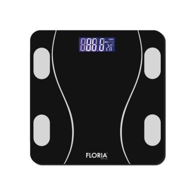 Floria ZLN8962 Pametna vaga Do 180 kg Bluetooth LED ekran, Crna