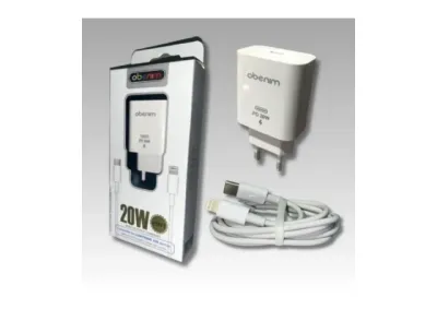 Home Charger Fast Obenim OBA-10DP 20W with Lightning Cable