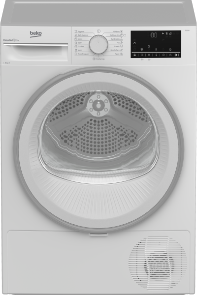 Beko B3T68110 condenser tumble dryer, 8kg, white