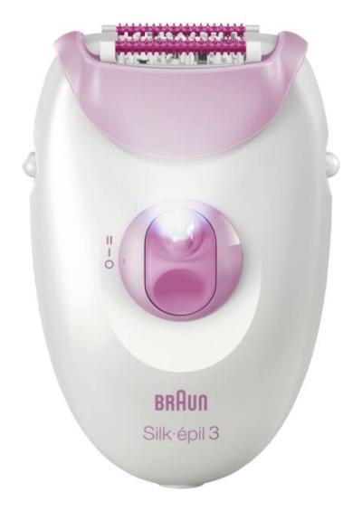 Braun SE3-000 Epilator Silk-epil 3 Roze-beli
