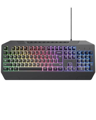Trust GXT836 EVOCX Gaming tastatura QWERTY RGB, Crna