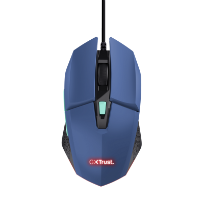 Trust GXT109B FELOX игровая мышь, синяя