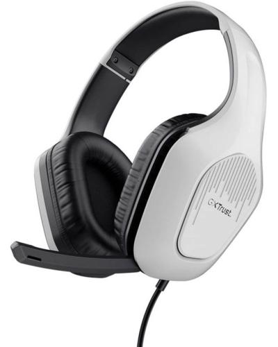 Trust GXT415W ZIROX игровые наушники с микрофоном 3.5mm, белые