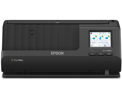 Сканер Epson WorkForce ES-C380W A4/ADF/дуплекс/30 ppm/60ipm/600dpi/WiFi/USB 2.0