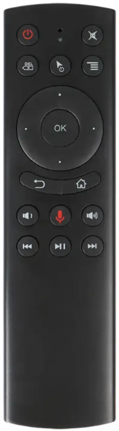 Gembird GMB-G20S Glasovni daljinski upravljač za Android TV kutiju, Crni