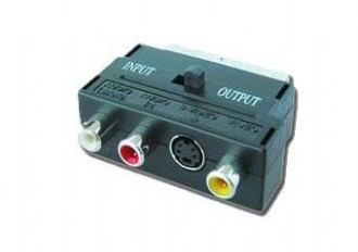 Gembird adapter za video kablove SCART 3 RCA + 1 S-Video