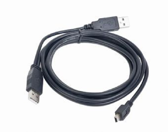 Gembird 2x USB 2.0 A/mini-B M USB kabl 0,9 m, Crno