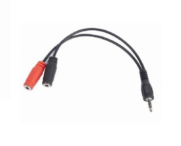 Gembird Audio kabl 0,2 m 2 x 3.5mm, Crni