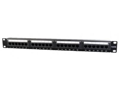 Gembird NPP-C524CM-001 Konektor 24 porta patch panek Cat5e, Crni