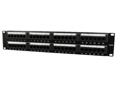 Gembird NPP-C548CM-001 Konektor 48 porta patch panel Cate, Crni