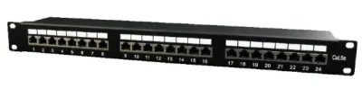 Gembird NPP-C524-002 Cat.5E 24 Port oklopljeni patch panel 19 1U