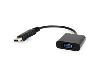 Gembird adapter za video kablove Displayport VGA, Crno
