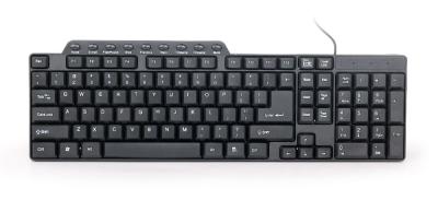 Gembird tastatura USB QWERTY Američki engleski, Crno