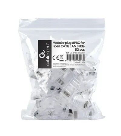 Gembird LC-8P8C-002/50 LAN konektor RJ45 CAT6 50 komada