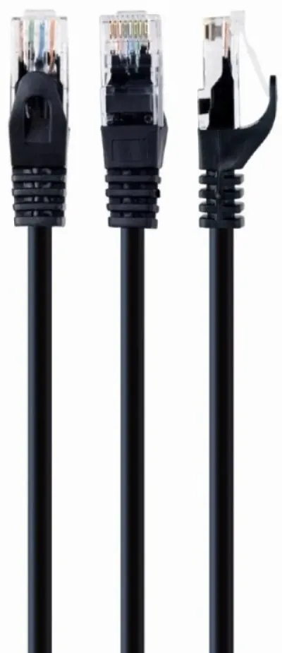 Gembird PP6U-1M/BK сетевой кабель, CAT6, 1m, чёрный