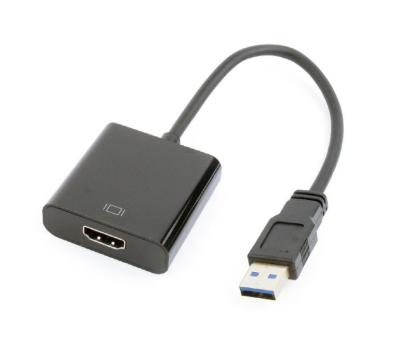 Gembird USB grafički adapter 1920 x 1080 piksela, Crni