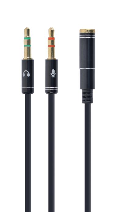 Gembird Audio adapter 3.5mm 2xM na F 4pin