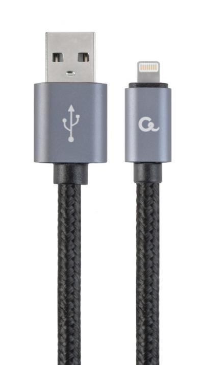 Gembird kabl za mobilni telefon USB USB A Lightning 1,8 m, Crno