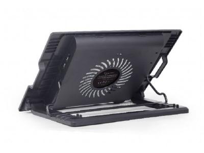 Gembird NBS-1F17T-01 Postolje sa hladnjakom za laptop do 17 inča 15cm ventilaror podešavanje visine LED