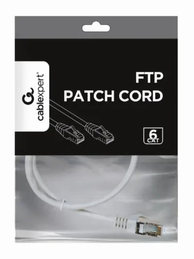 Gembird PP6-3M/W Mrežni kabl CAT6 FTP 3m, Beli