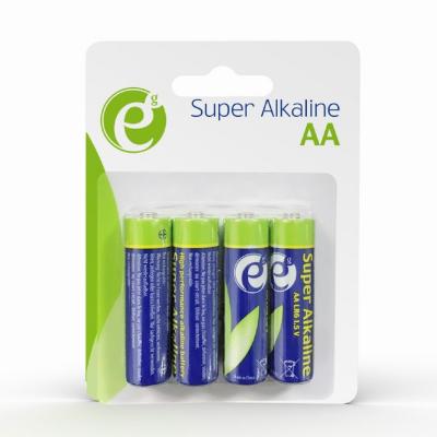 Gembird standard disposable AA alkaline battery 1/4, sold by the pack