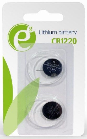Gembird EG-BA-CR1220 Litijumska baterija 3V pakovanje od 2 komada ENERGENIE CR1220