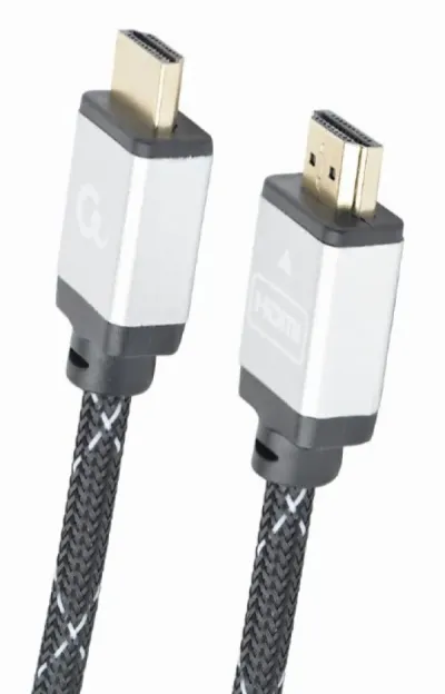 Gembird CCB-HDMIL-1.5M HDMI kabl High speed ethernet support 3D/4K TV Select Plus Series blister 1m, Sivi
