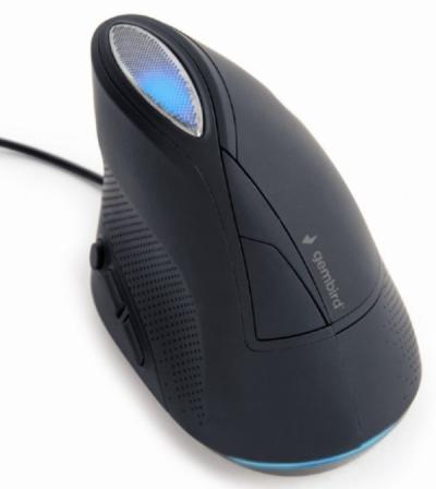 Gembird MUS-ERGO-03 Optički miš, Crni