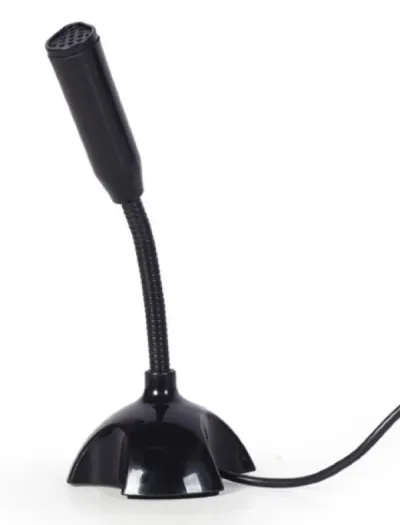 Gembird MIC-DU-02 Desktop mikrofon na USB Savitljivo telo, Crni