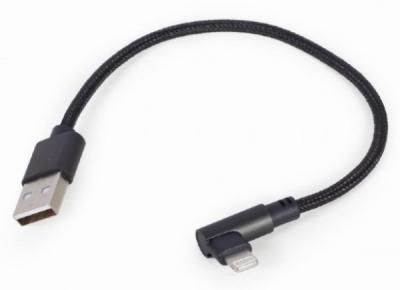Gembird CC-USB2-AMLML-0.2M USB Kabl 8-pin pod uglom, Crni