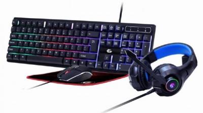 Gembird GGS-UMGL4-02 Gejmerski set 4u1 Ghost, Crni