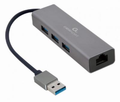 Gembird A-AMU3-LAN-01 USB 3.0 AM Gigabit network adapter sivi, Sivi