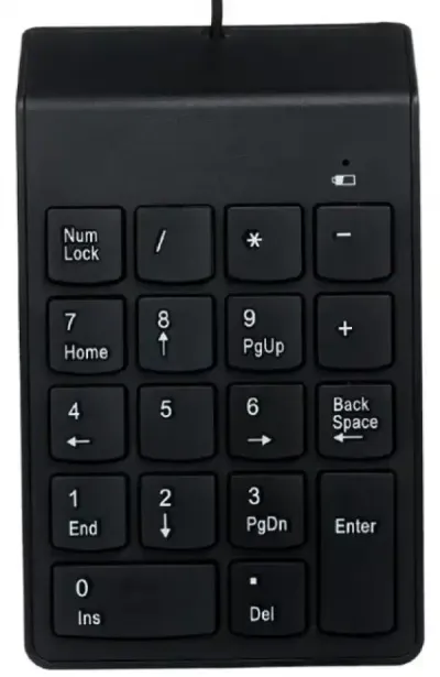 Gembird KPD-U-03 Numerička tastatura, Crna