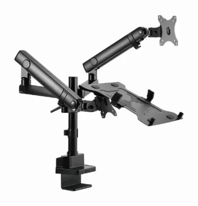 Gembird MA-DA3-02 Podesivi stoni drzač za monitor 17-32" 2x8kg + nosač za laptop