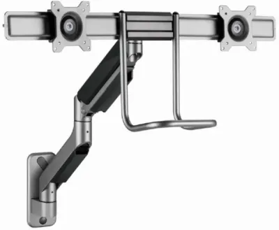 Gembird MA-WA2-02 Držač za dva monitora Zidni Podesivi Dupli 17”-32” Nosivost 2x8kg