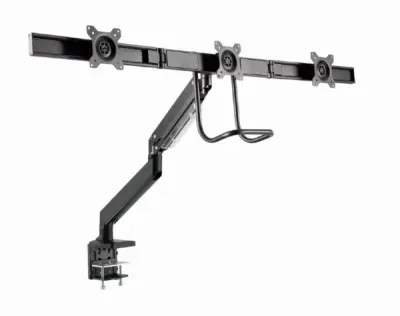 Gembird MA-DA3-03 регулируемая настольная подставка для трёх мониторов 17-27", 3x6kg