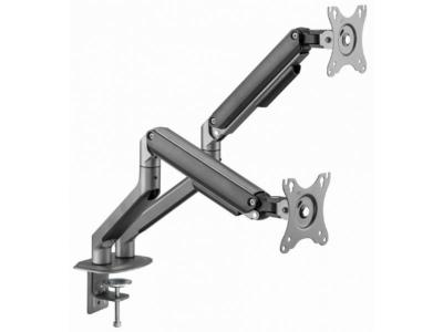 Gembird MA-DA2-05 Podesivi dupli stoni drzač za monitor sivi
