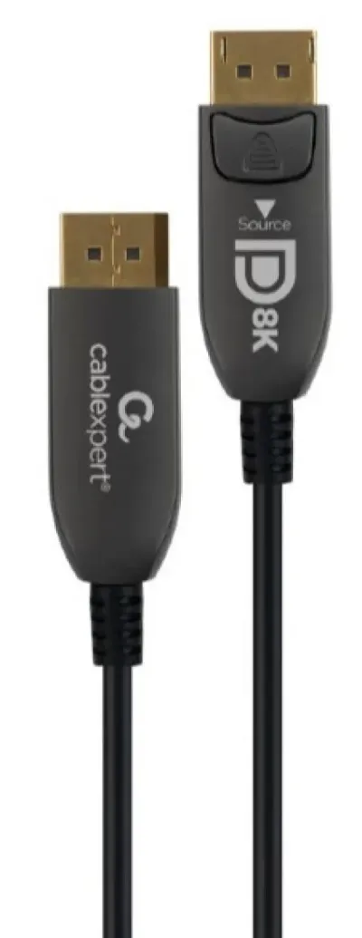 Gembird CC-DP8K-AOC-30M Aktivni optički kabal DisplayPort v.1.4 (8K@60Hz/4K@120Hz) 30m, Crni