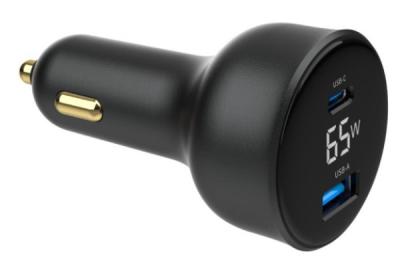 Gembird TA-UC-AC2PD65LCD-CAR-01 USB Punjac za auto 2-port