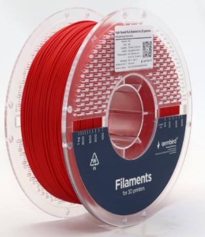 Gembird 3DP-PLA1.75HY-01-R Filament velike brzine za 3D štampač, Crveni