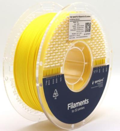 Gembird 3DP-PLA1.75HY-01-Y Filament velike brzine za 3D štampač, Žuti