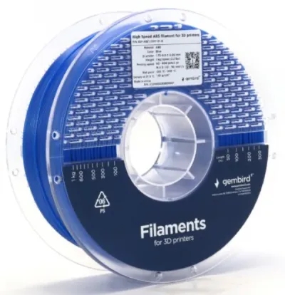 Gembird 3DP-ABS1.75HY-01-B Filament velike brzine za 3D štampač ABS 1.75mm 1 kg, Plavi