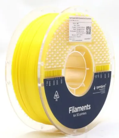 Gembird 3DP-ABS1.75HY-01-Y Filament velike brzine za 3D štampač ABS 1.75mm 1 kg, Žuti
