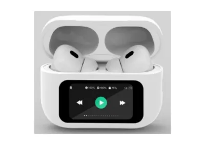 Gembird TWS-LCD-ANC-01-W Slušalice TWS LCD display Bluetooth V5.1 Active Noise Cancelling, Bele