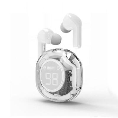 Gembird TWST-01-W Bežične slušalice Bluetooth 5.4 TWS LCD, Bele