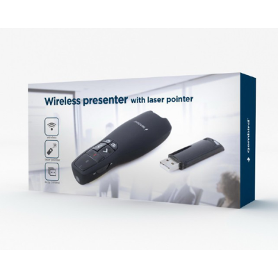 Gembird Presenter + crveni laserski pokazivač WP-L-12, Crveni
